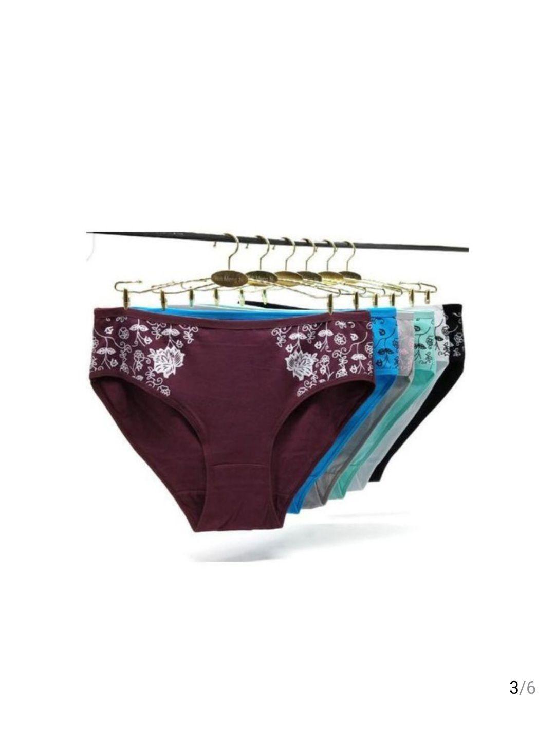 Ladies cotton panties 6packs