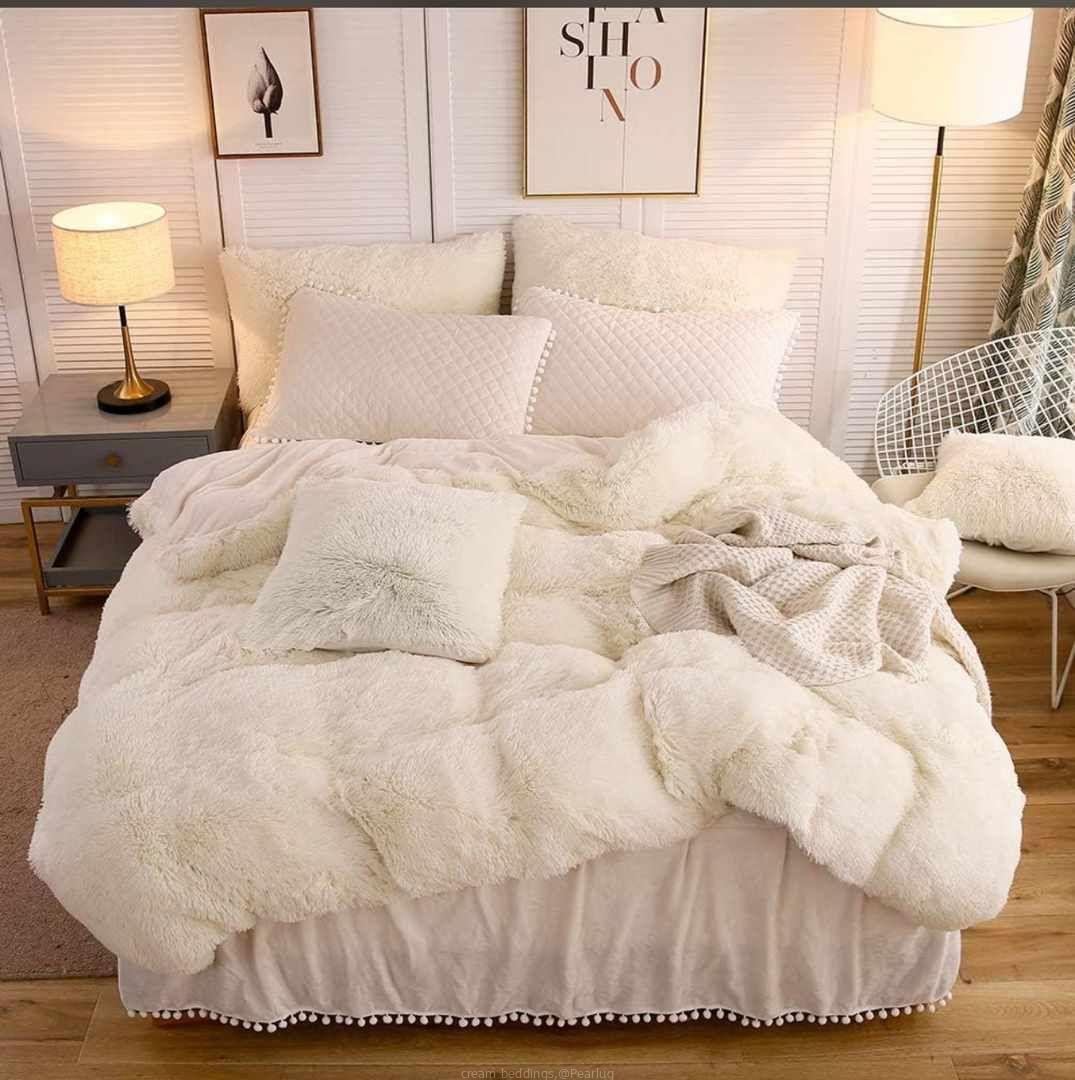 fluffy bedcover