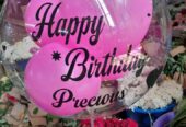 Supper surprises gifts birthdays balloons🎈 flowers roses