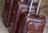 Suitcases and rubber plastic