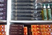 Bibles, counter books, Note books