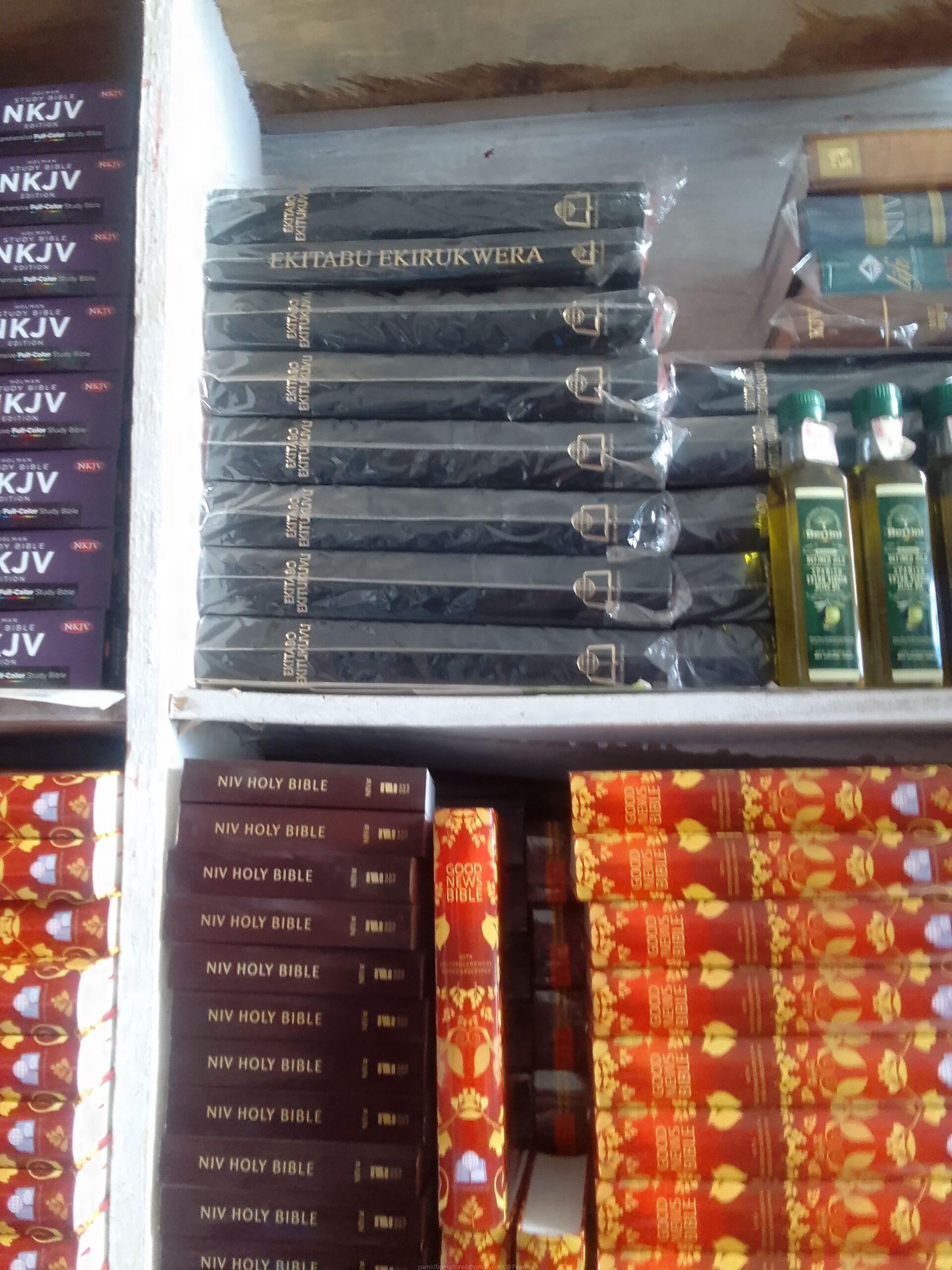 Bibles, counter books, Note books