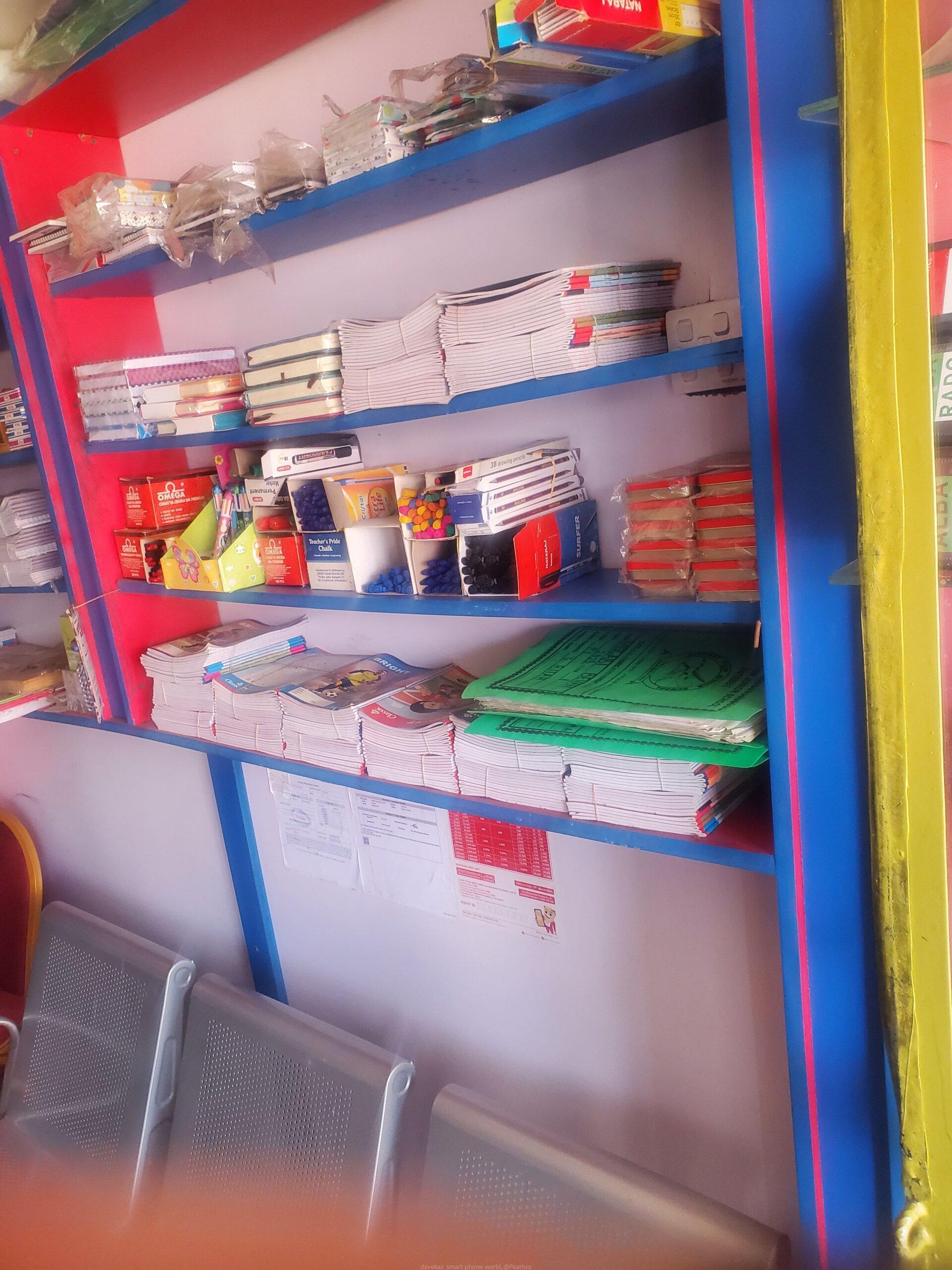 All stationary work and books