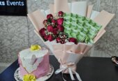Flowers 💐 bouquet & Cakes 🎂