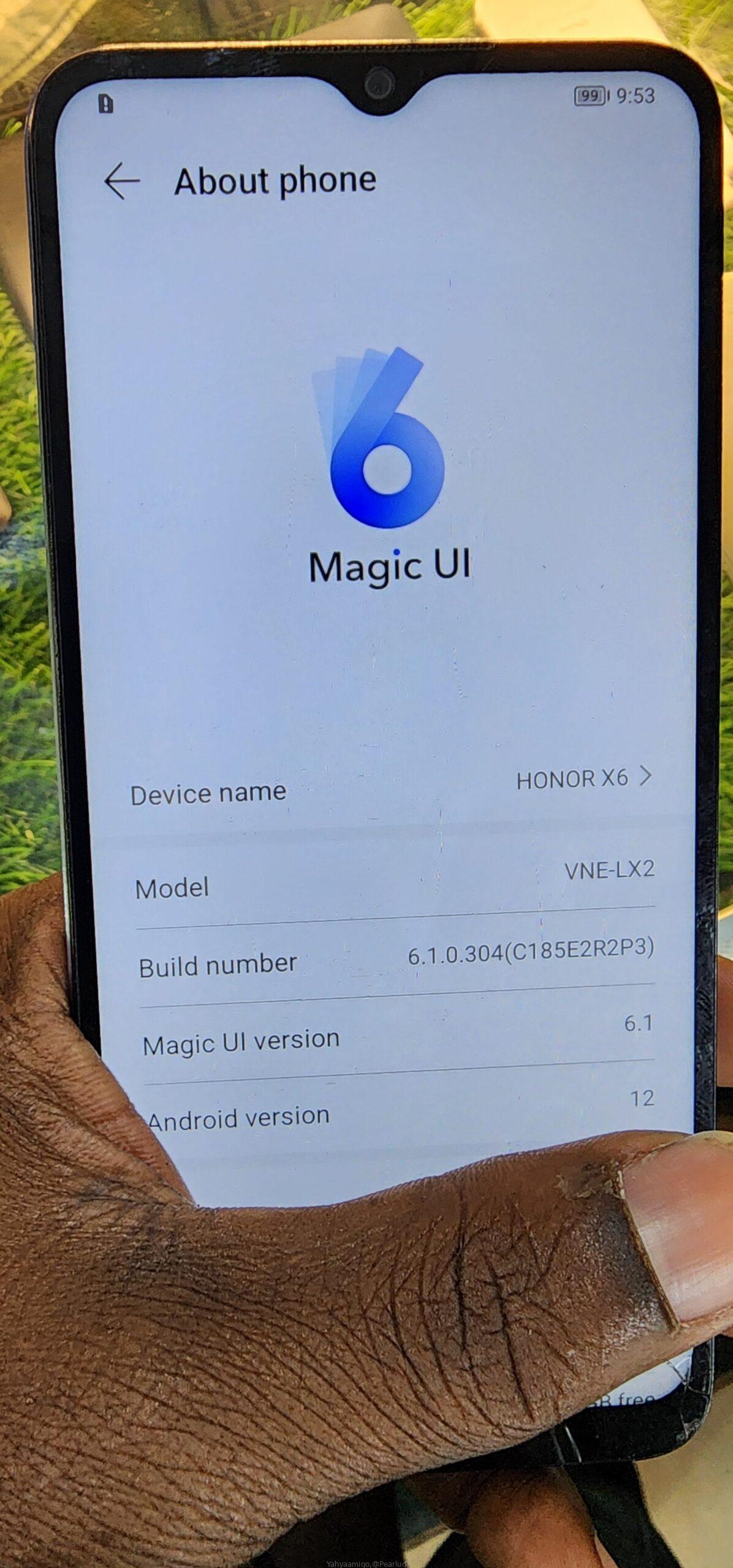 Honor x6 with 64GB