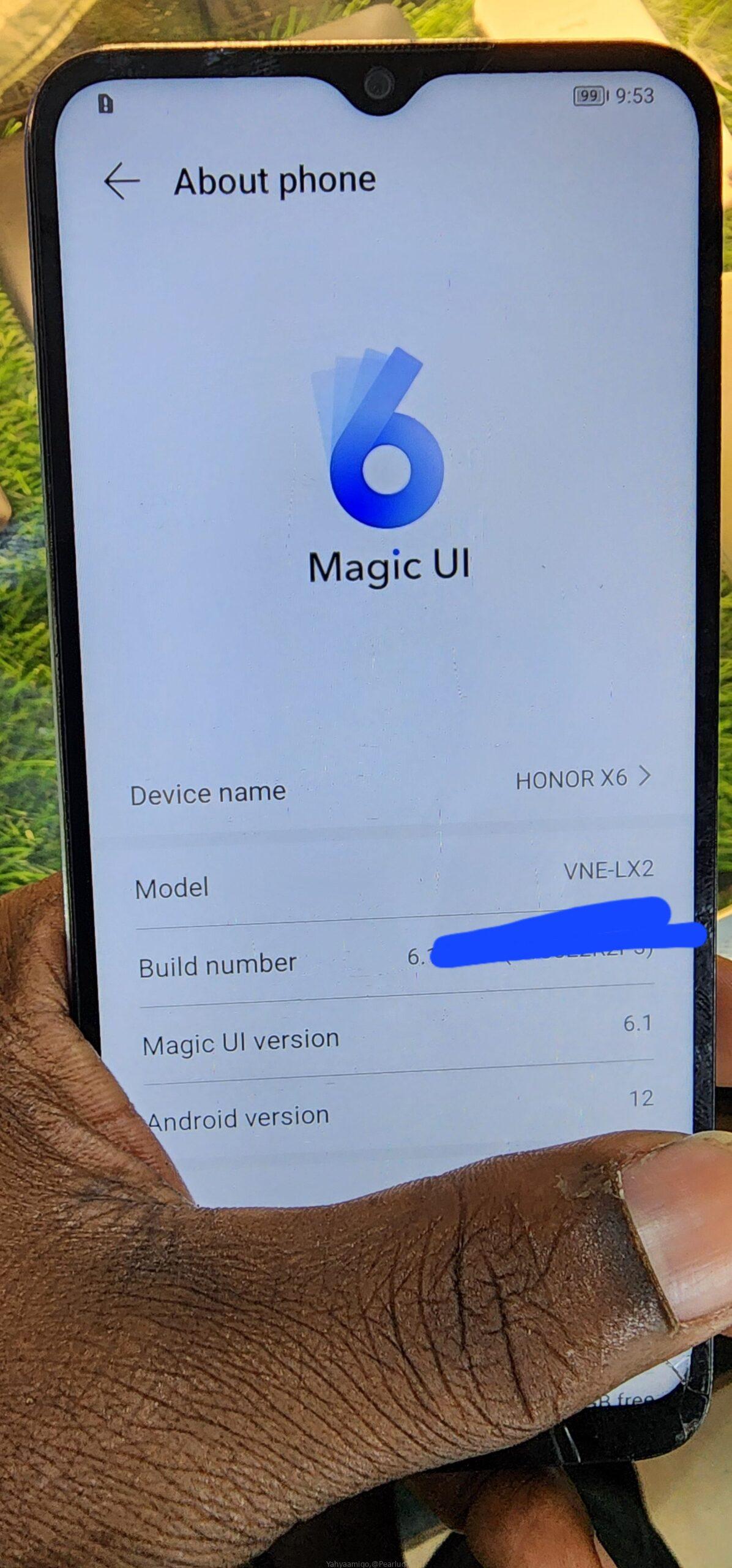 Honor x6 with 64GB