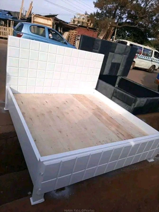 6X6 White bed