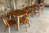 Afzelia rustic dining set