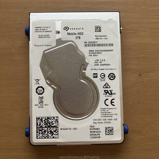 2TB Hard disk