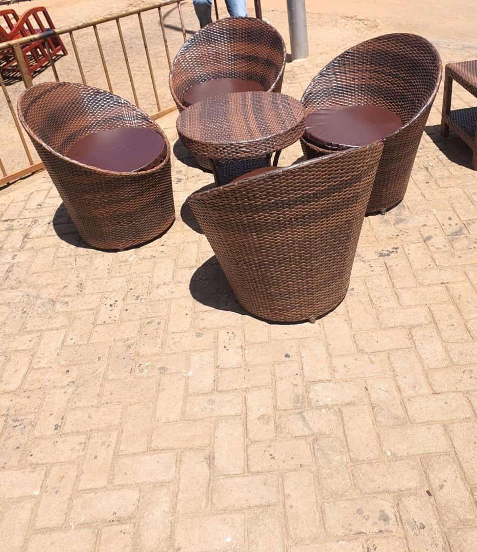 Rattan round basket