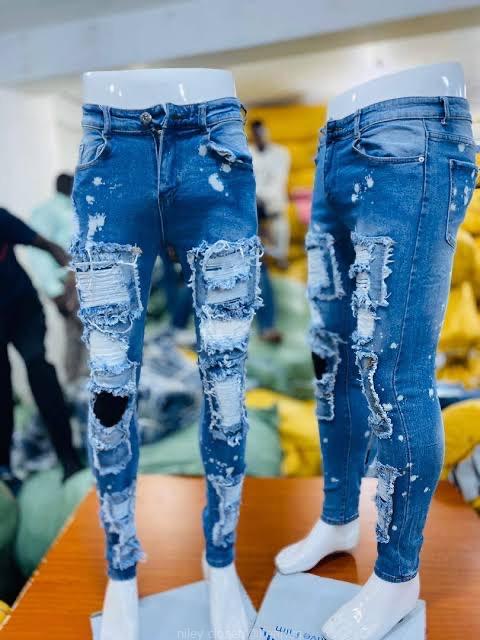 Damaged jeans