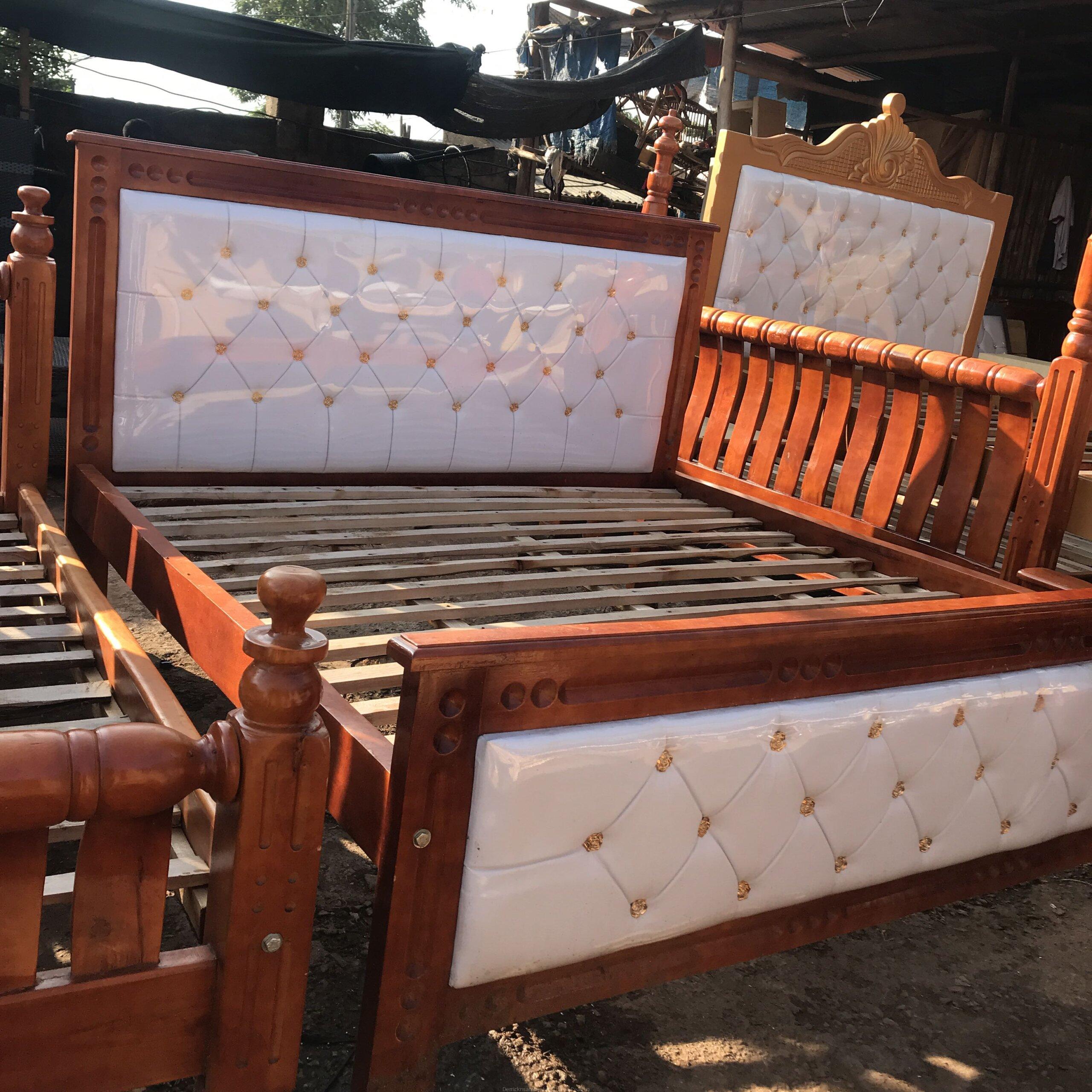 Leather bed