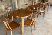 Afzelia rustic dining set