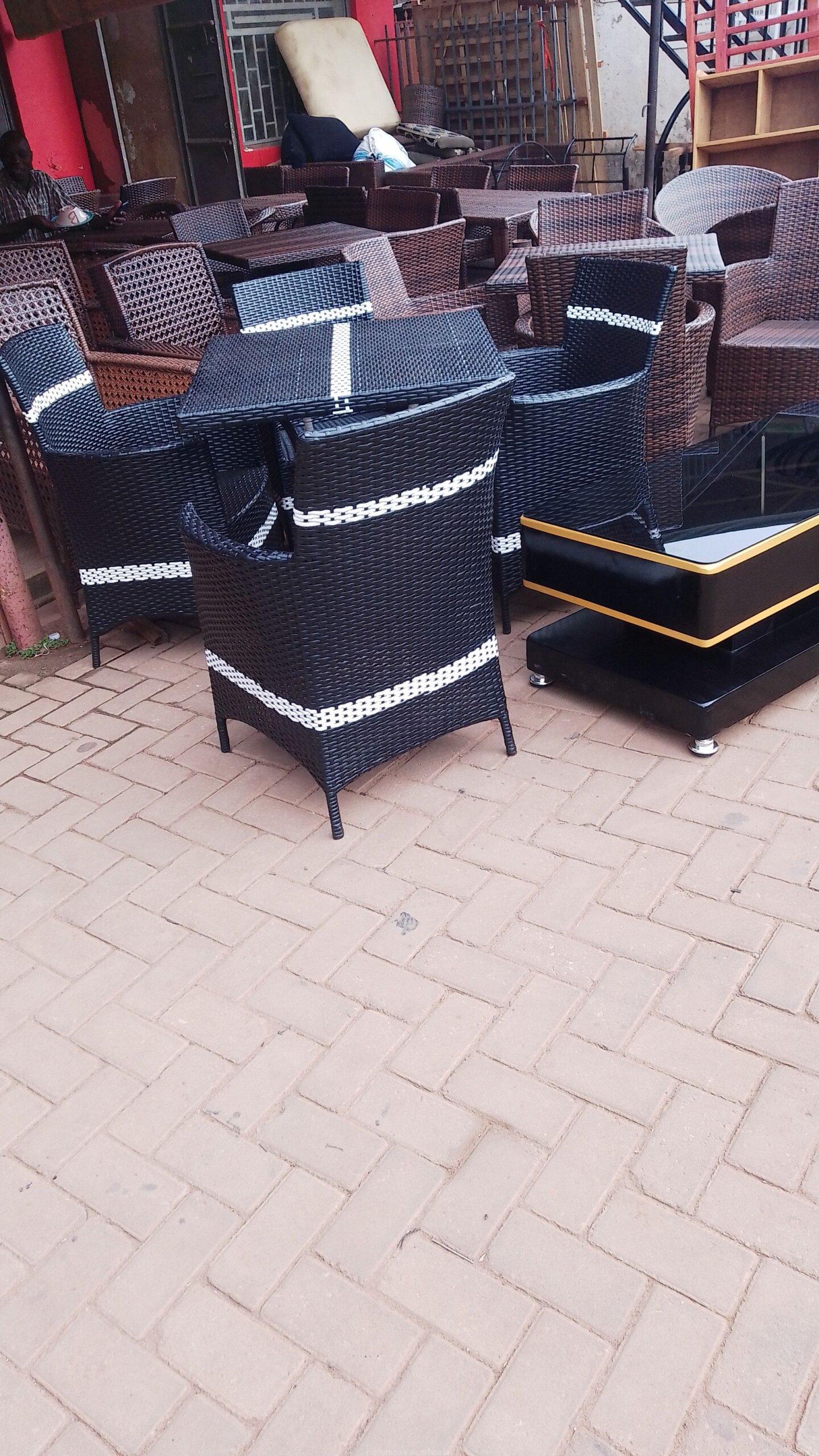 Dinning table and barcon chairs