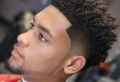 Hair styled for men