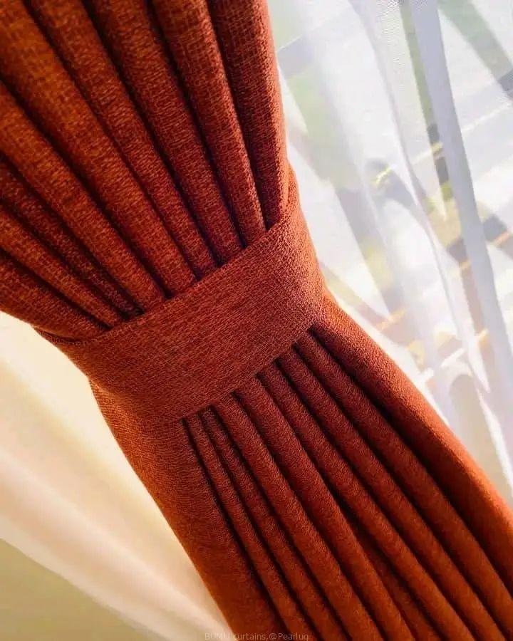 Orange Curtains