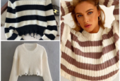 Ladies’ crop sweaters