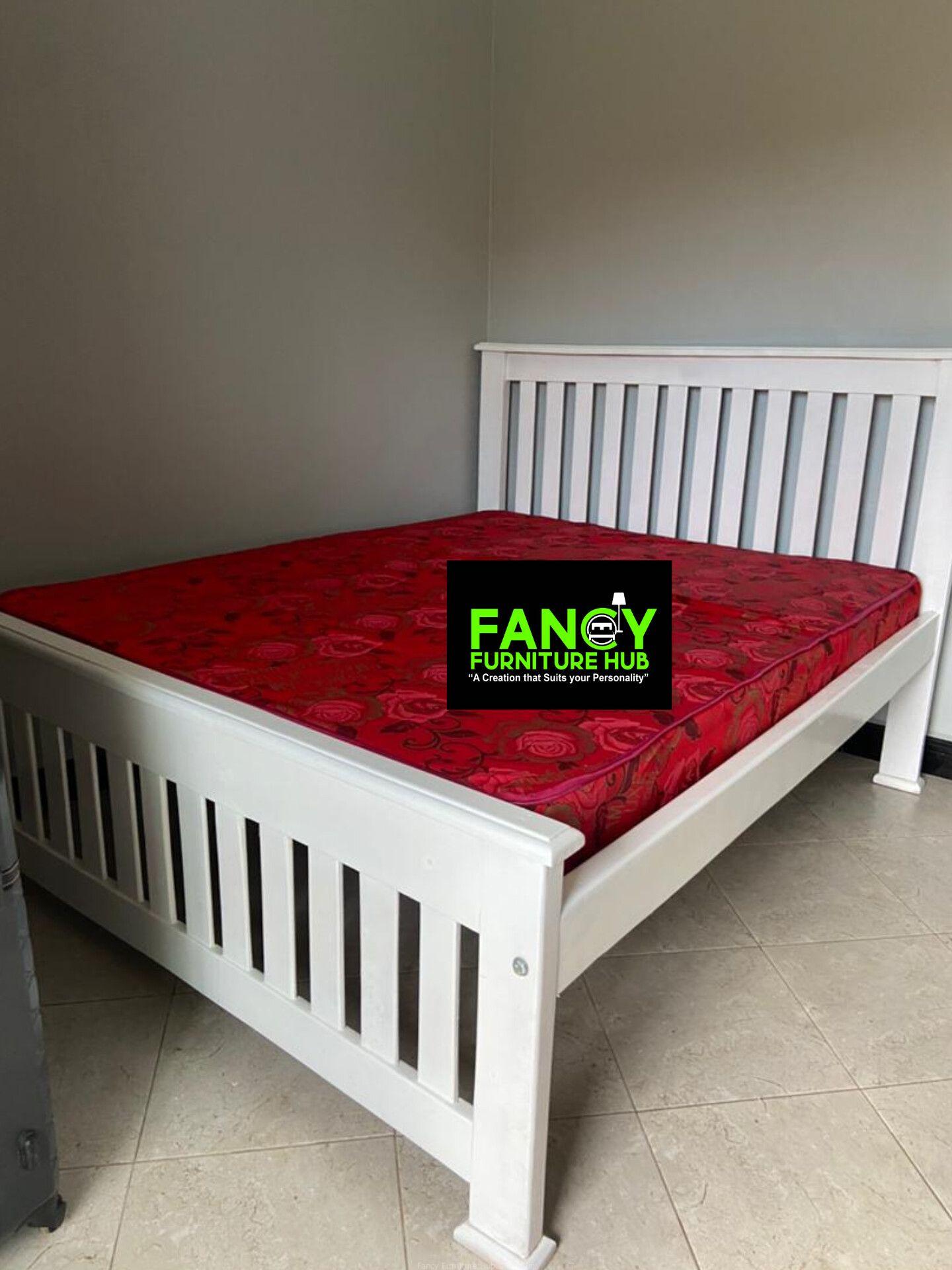 5×6 simple white barcode bed