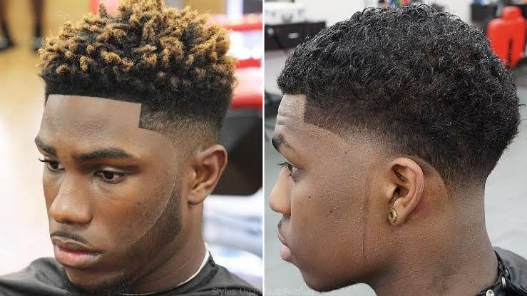 Hair styled for men