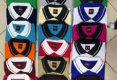 Collar and round neck t-shirt