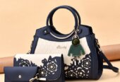 3 piece leather lady bags
