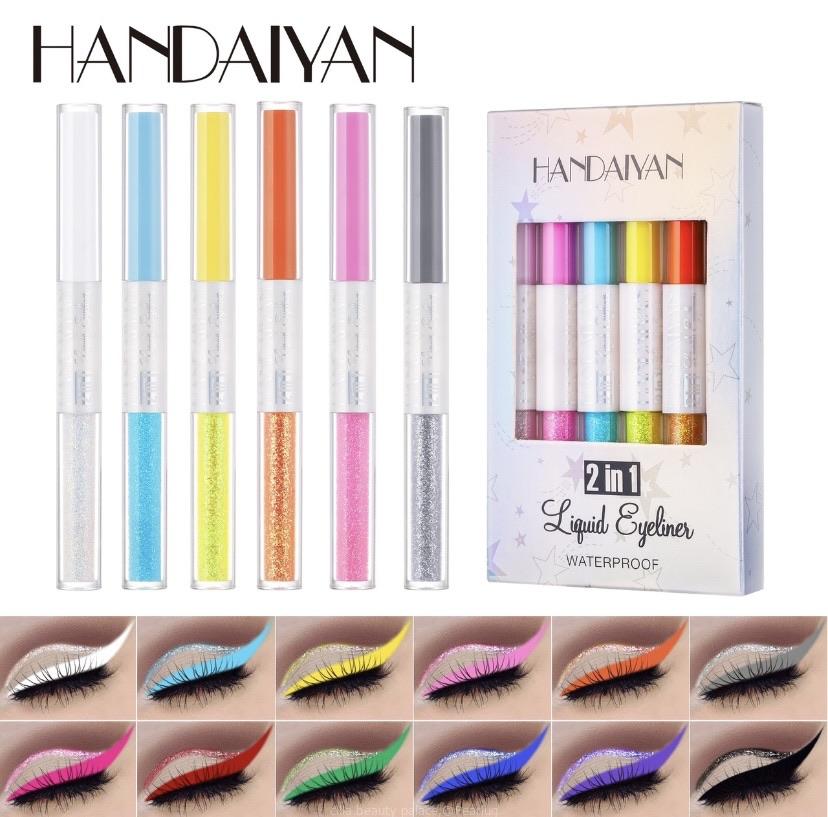 Colored and glitter eye liners