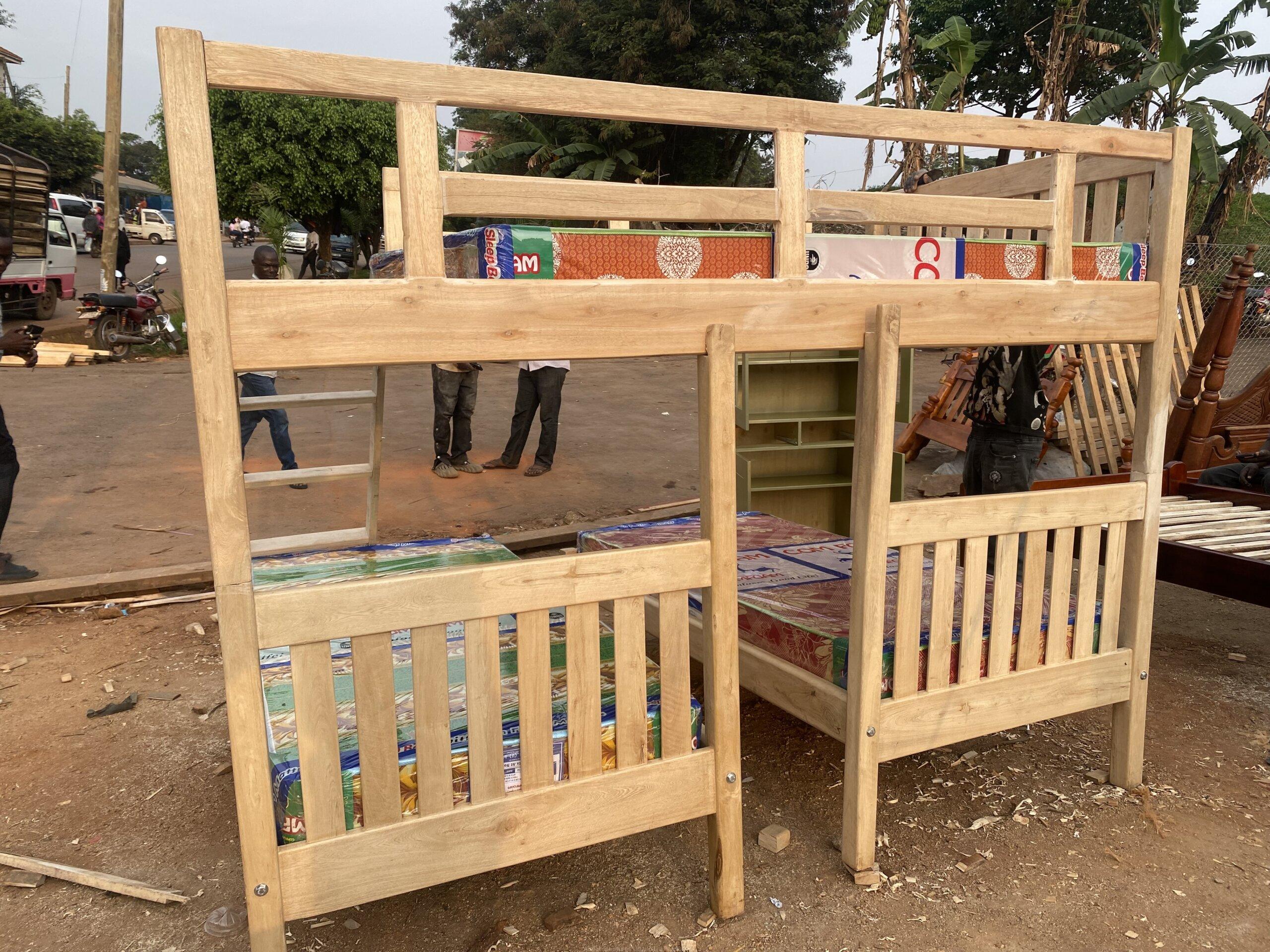 Modern solid triple decker bed