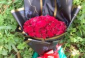 Birthday cakes balloons flowers red roses