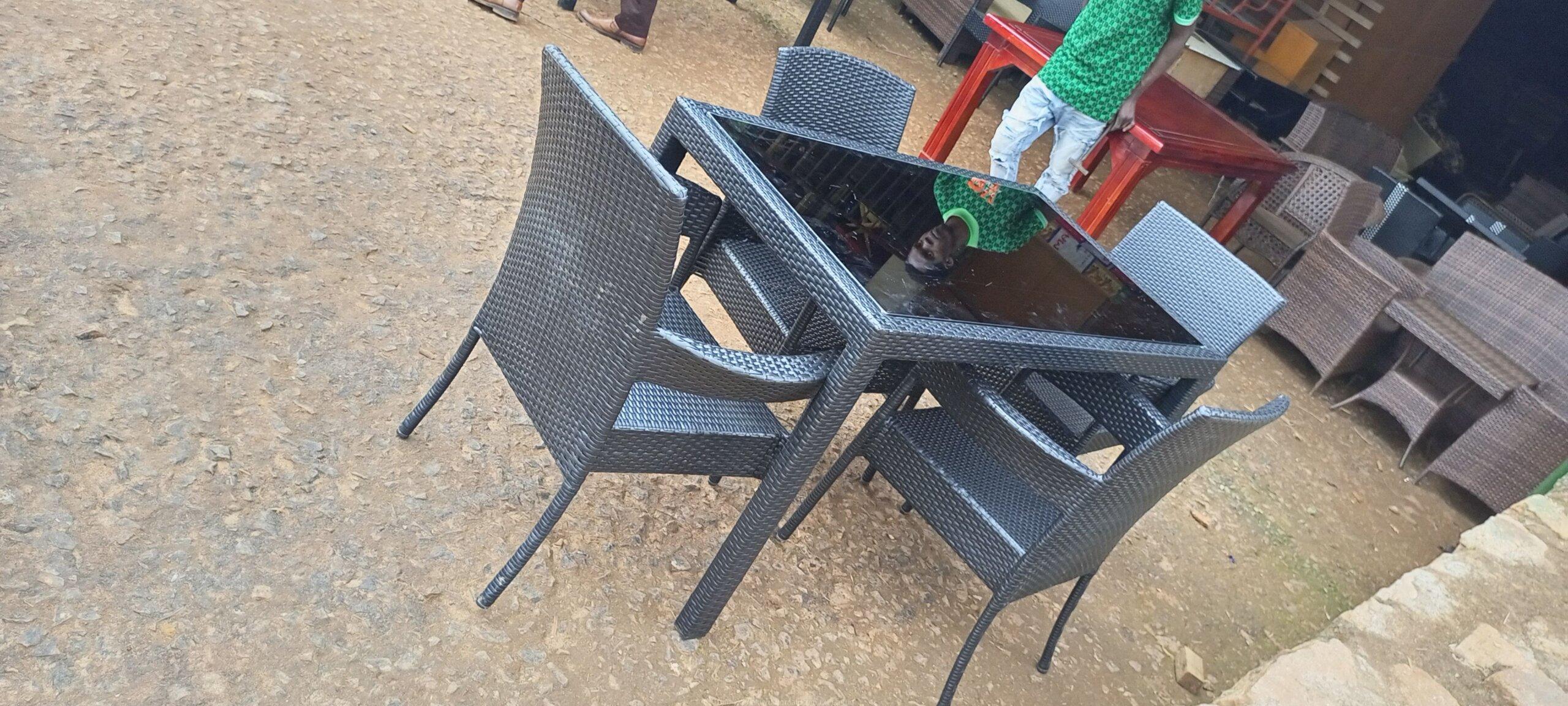 Dining chairs in rattan