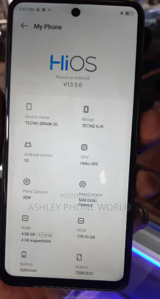 Tecno Spark 20