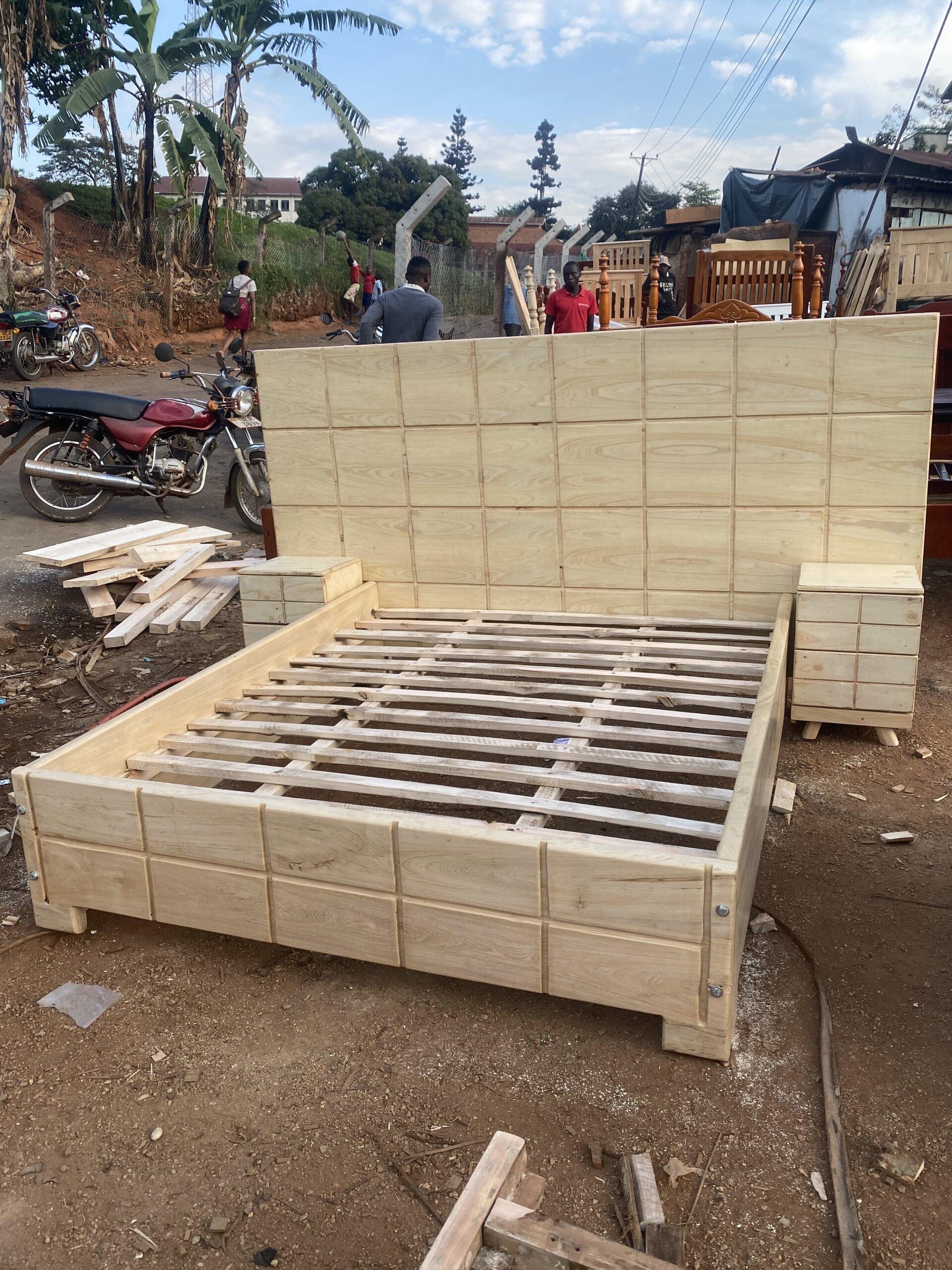 Queen size platform bed