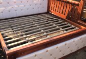 Leather bed