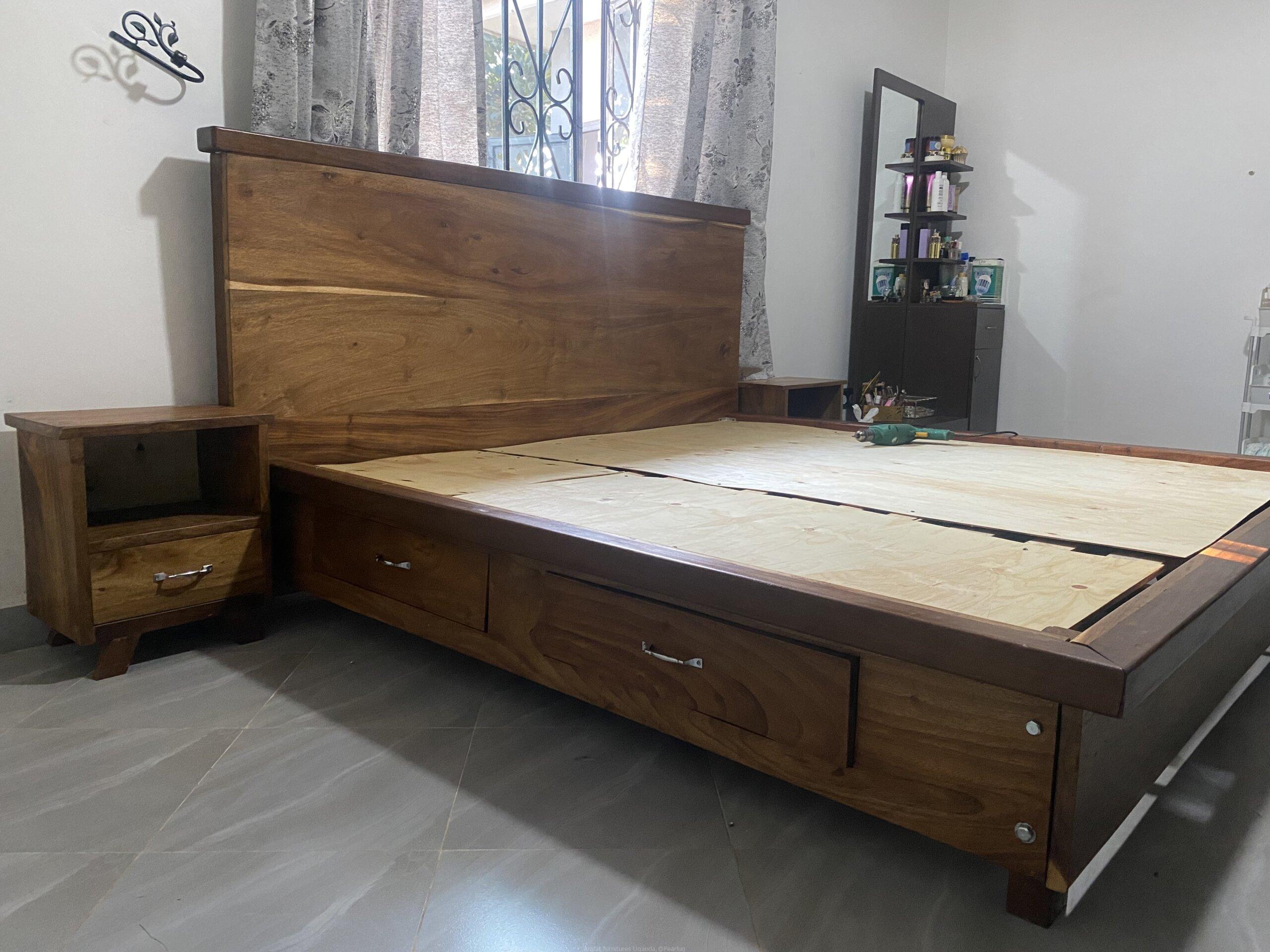 King platform bed