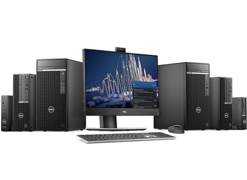 Desk top computers and monitors
