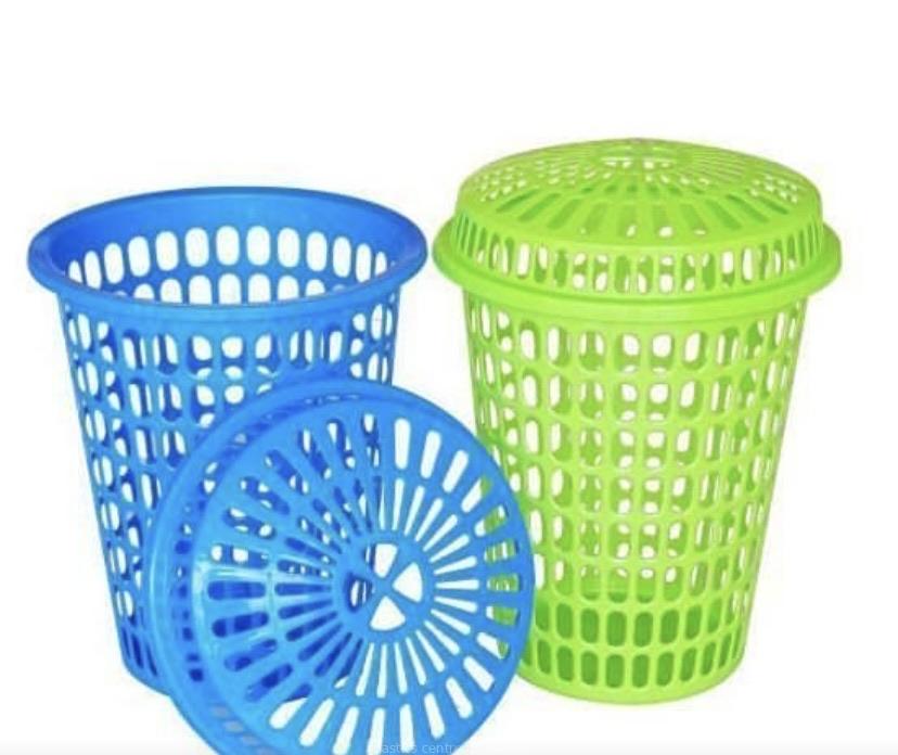 Plastic laundry baskets
