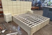 Queen size platform bed