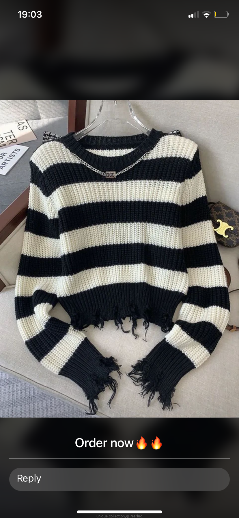 Ladies’ crop sweaters