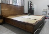 King platform bed