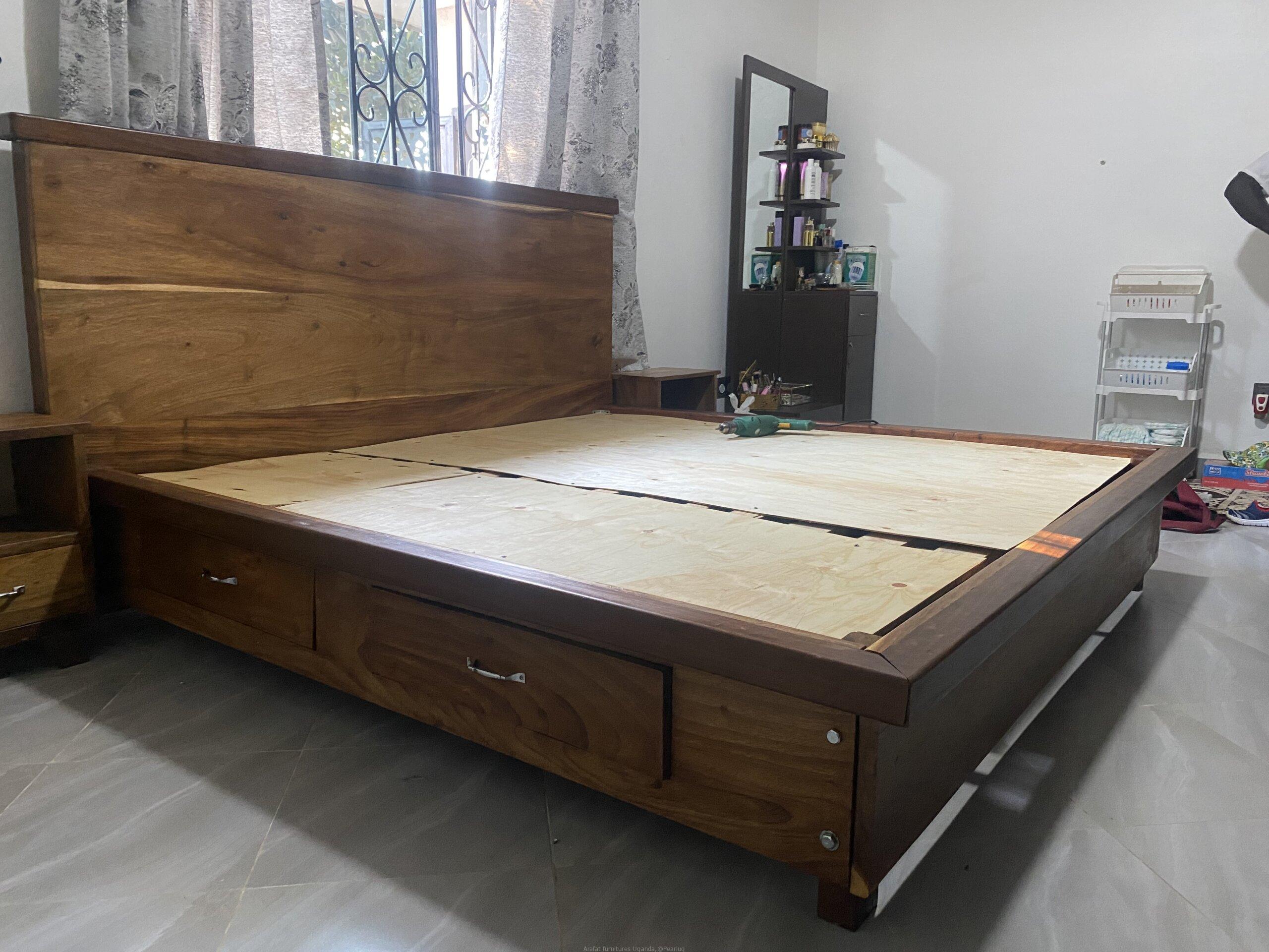 King platform bed