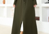 FRONT ZIPPER HIJABS WITH WAIST WRAP