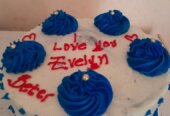 Birthdays balloons flowers cakes flowers white