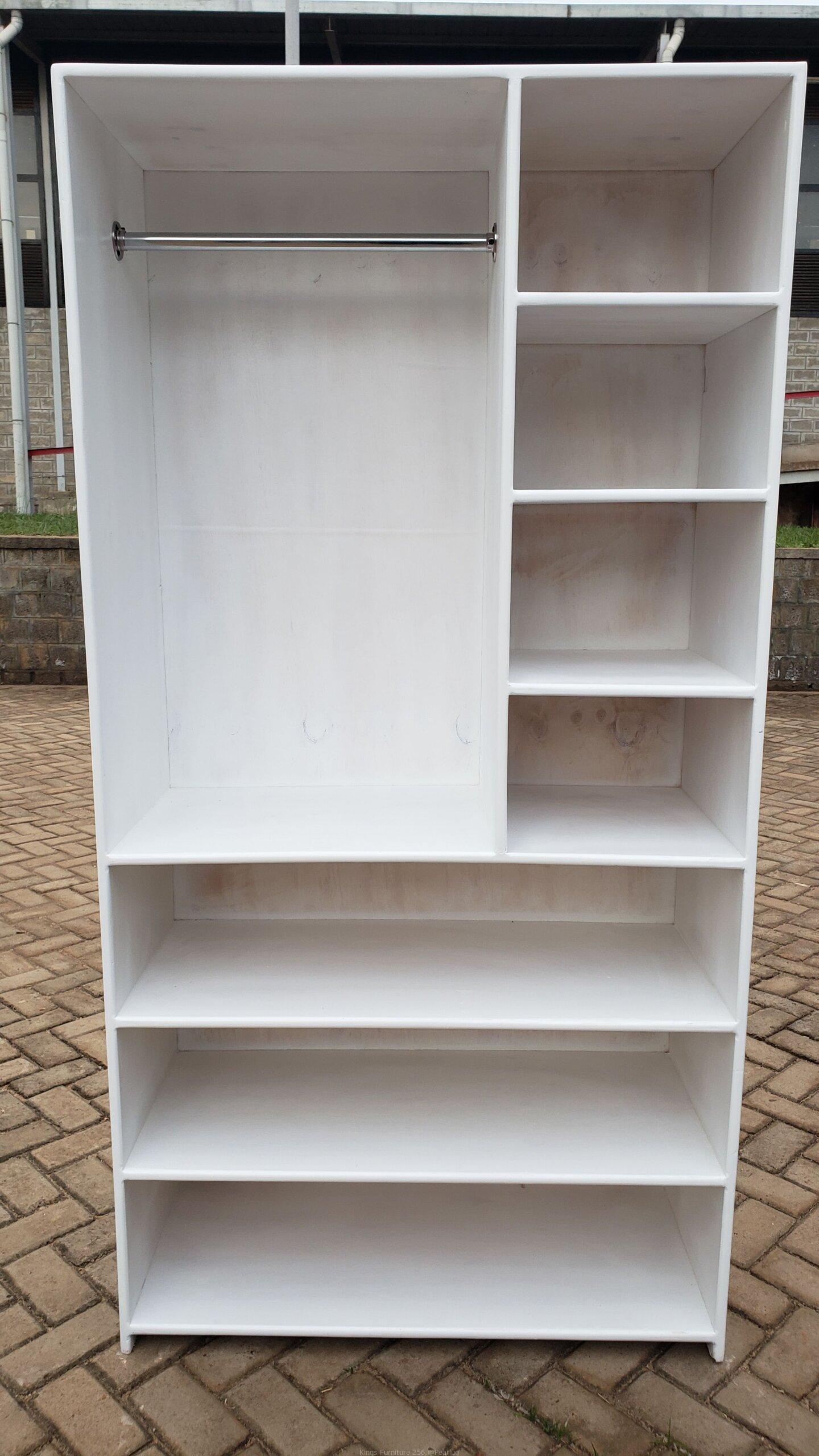 Bed and wardrobes