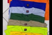 Collar and round neck t-shirt