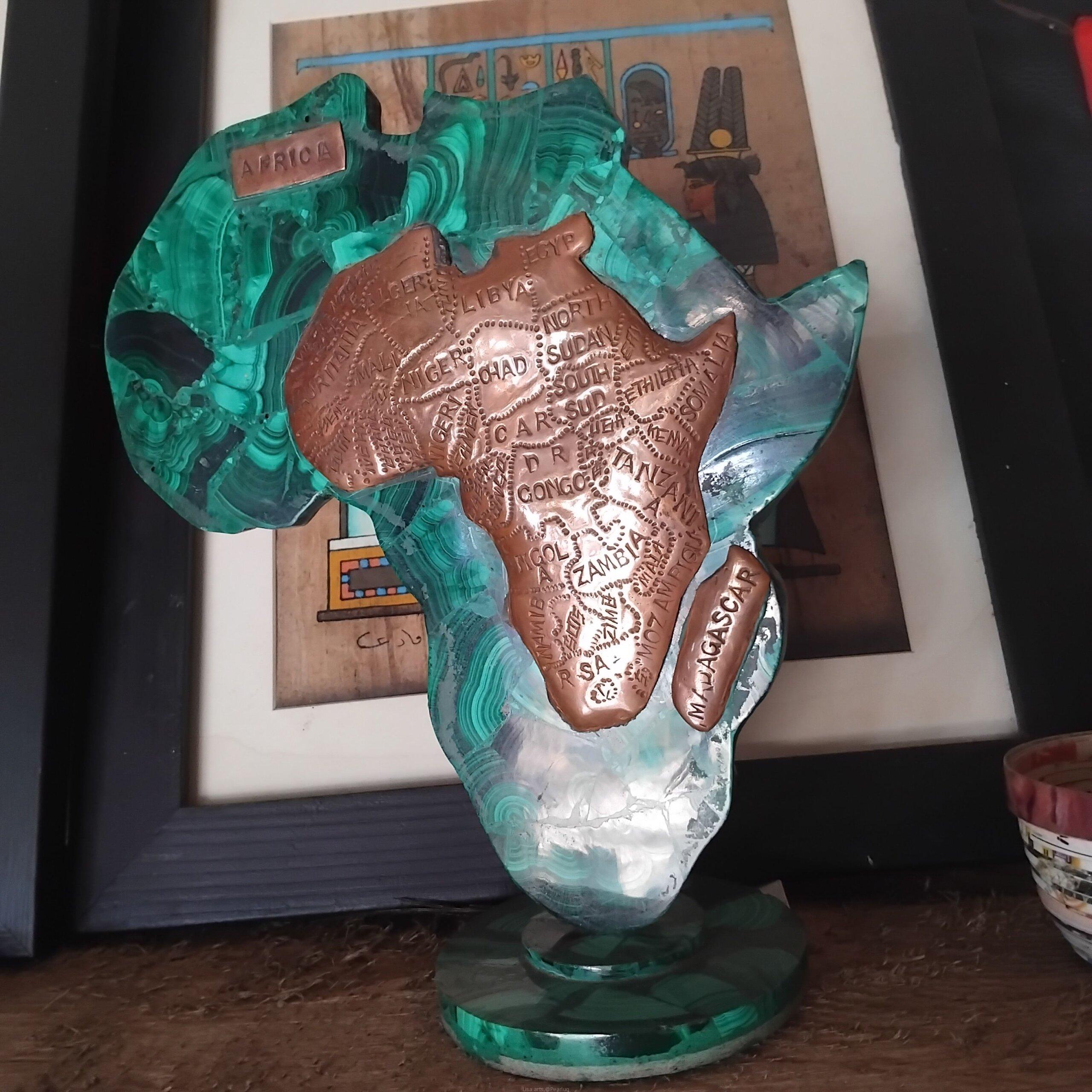 Africa map and bangles