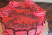 Happy birthdays red colours blue cakes surprises gifts