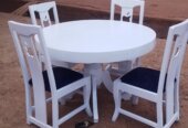 Dinning table and barcon chairs