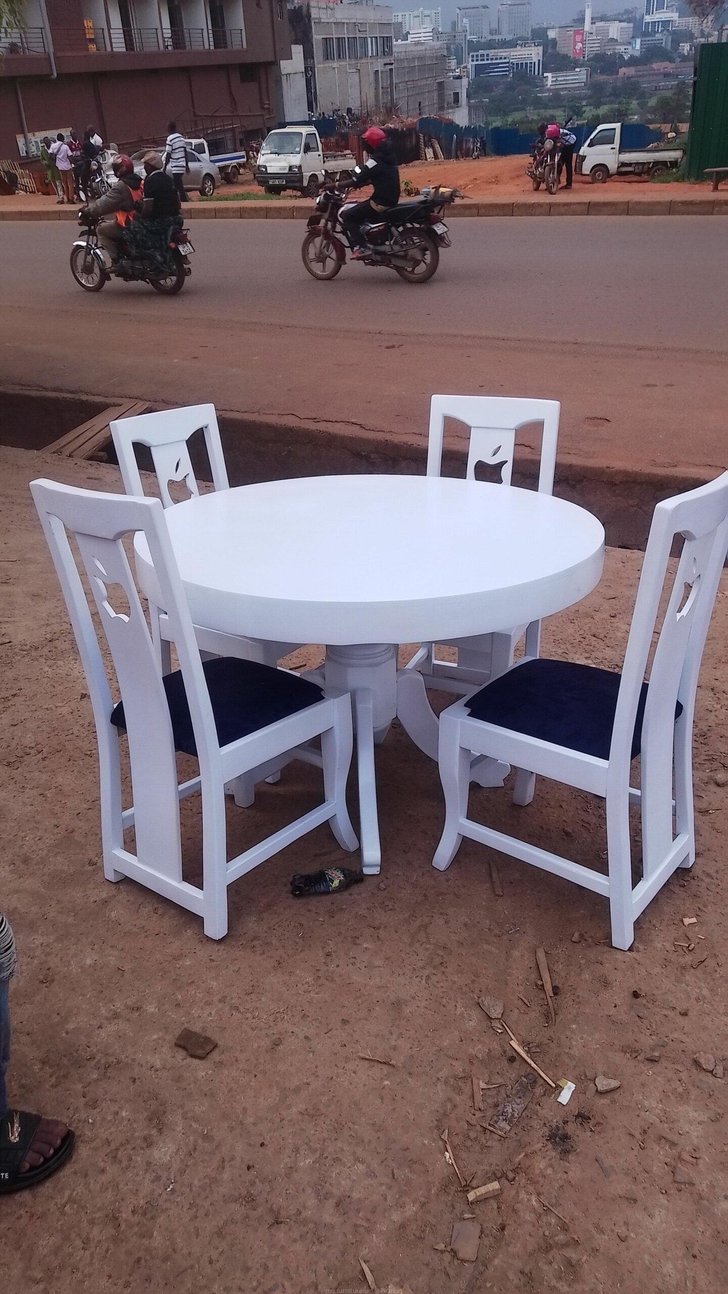 Dinning table and barcon chairs