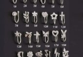 Clip on nose ring