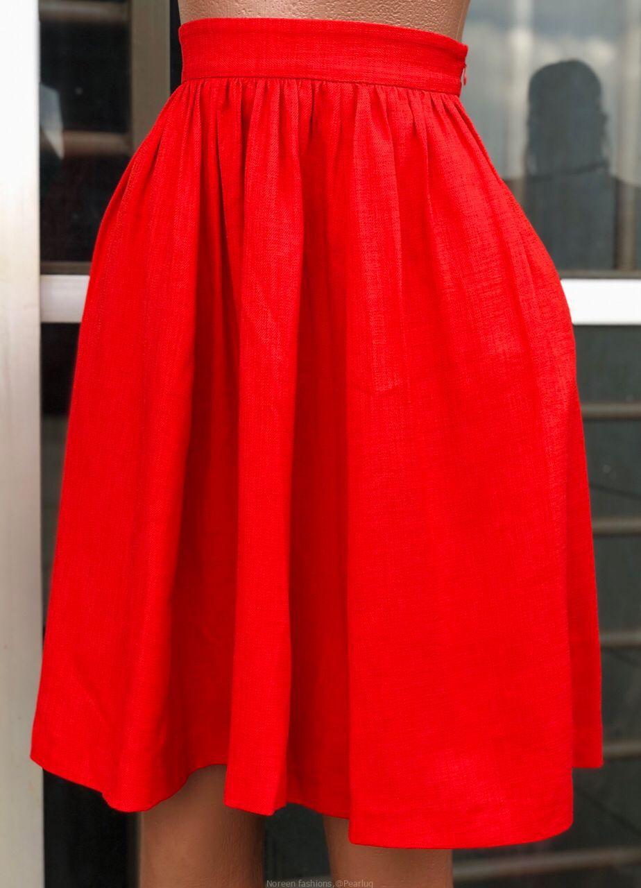 Red Ladies Office skirt