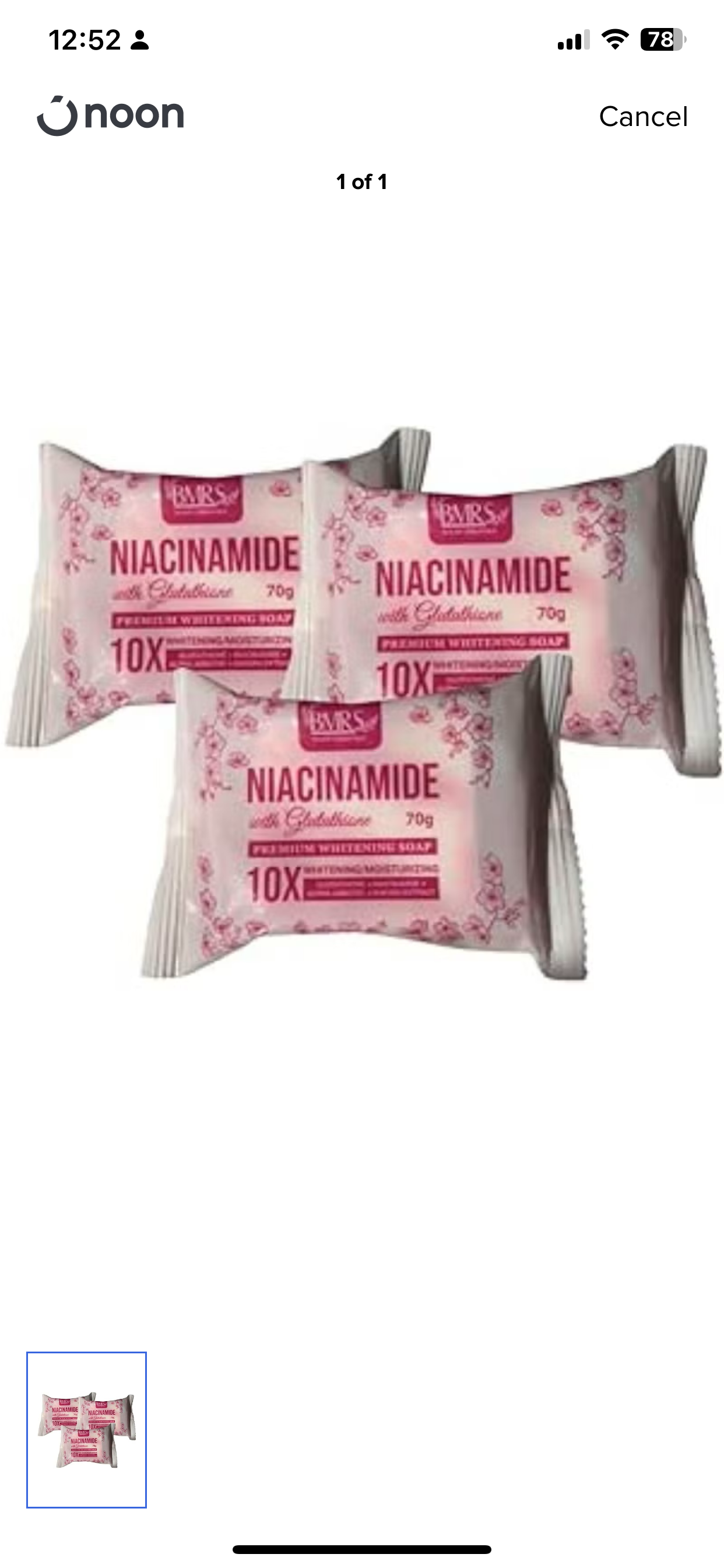 Niacinamide soap